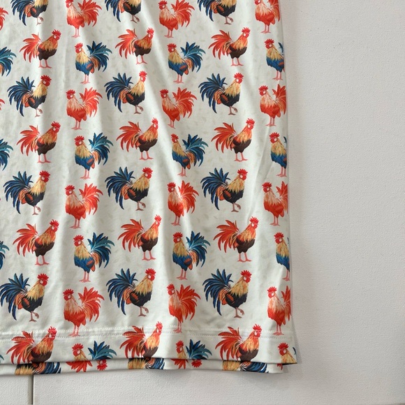 Waggle Golf Polo Feelin Cocky Rooster Performance Shirt Men’s Size XL - Picture 14 of 15